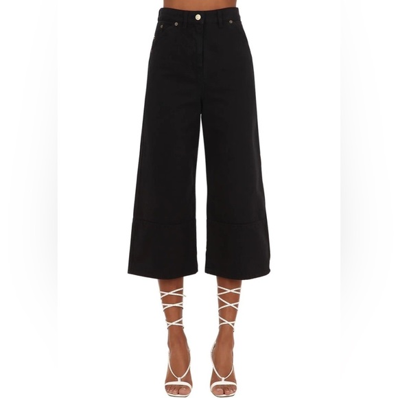 Jacquemus Denim - Jacquemus La Riviera Cropped Wide Leg Jeans